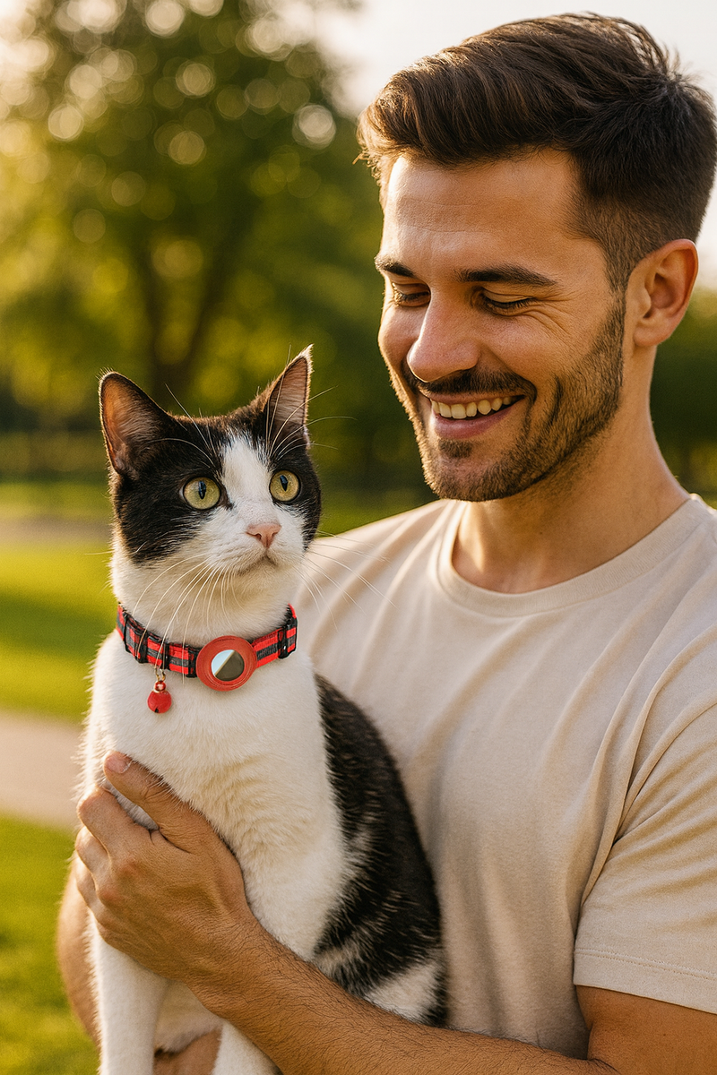 Coleira Inteligente com Rastreador para Gatos
