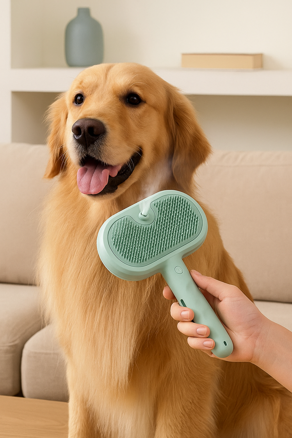 Escova de Limpeza a Vapor para Cães