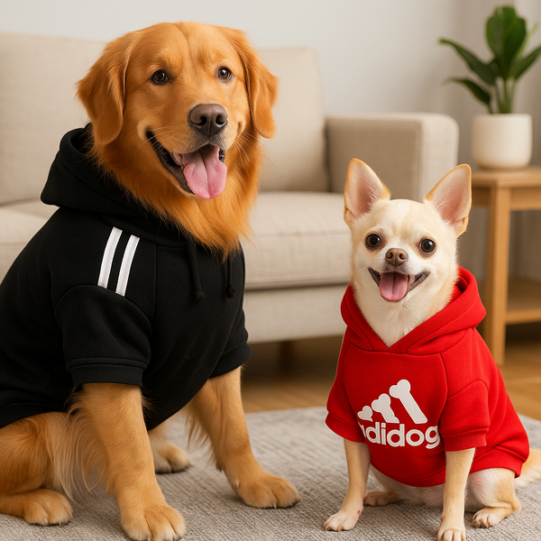 Moletom ADIDOG com Capuz para Cães de Todos os Portes