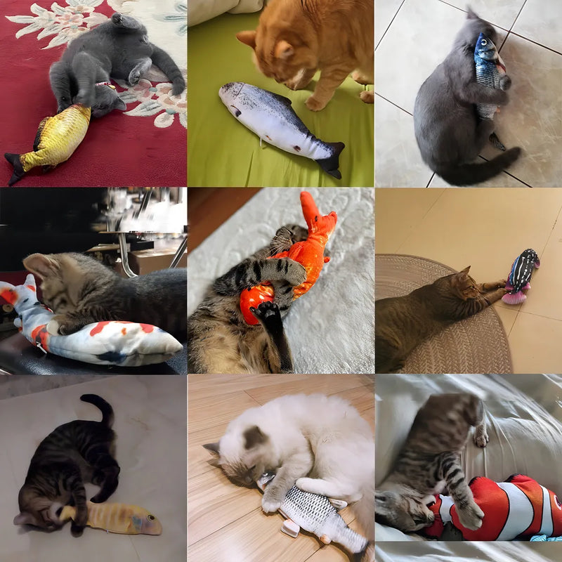 Peixe Elétrico Interativo para Gatos e Cães