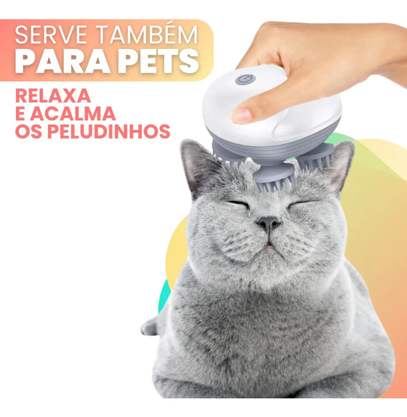 Massageador Elétrico de Cabeça para Gatos