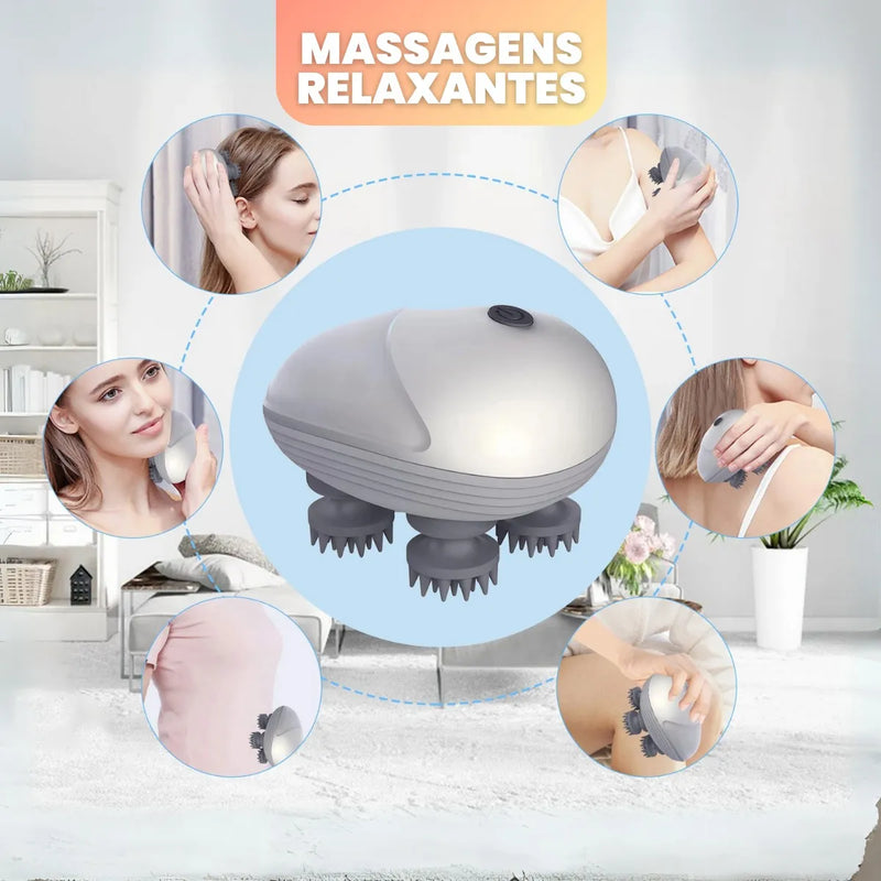 Massageador Elétrico de Cabeça para Gatos