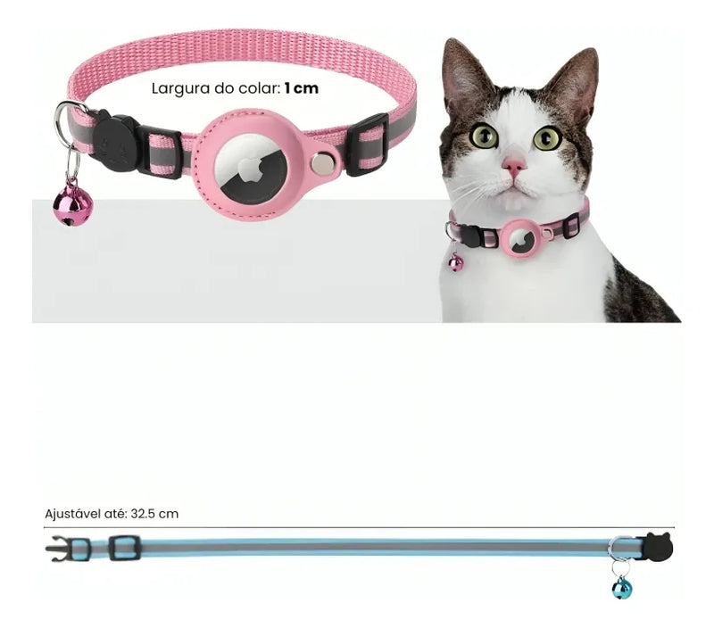 Coleira Inteligente com Rastreador para Gatos