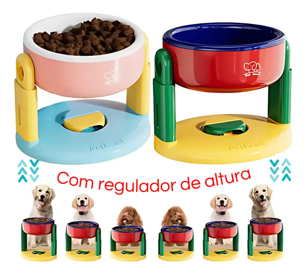 Tigela Ergonômica Ajustável para Pets