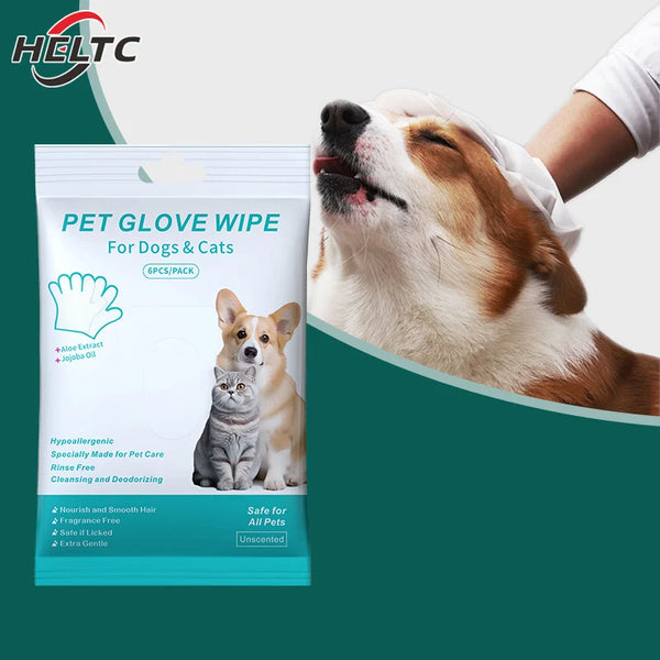 Luva Umedecida Banho Fácil para Pets