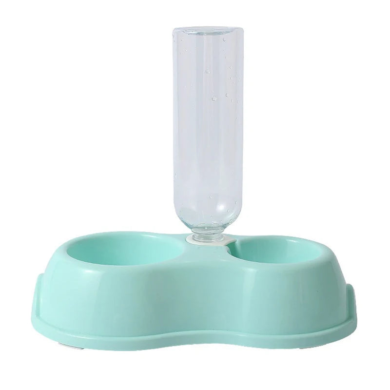 Tigela Dupla com Suporte & Dispensador de Água