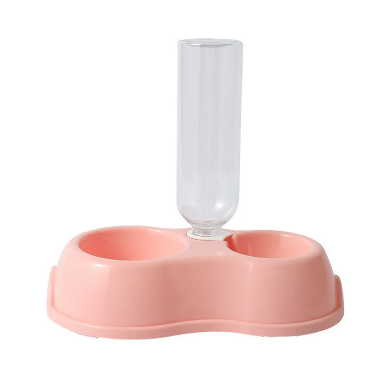 Tigela Dupla com Suporte & Dispensador de Água