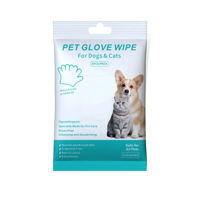 Luva Umedecida Banho Fácil para Pets