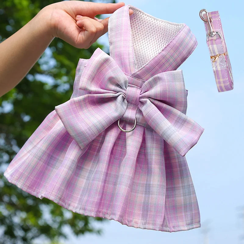 Peitoral Vestido com Saia para Cães e Gatos