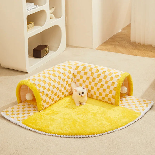 Casa Tapete Tunel Premium para Gatos