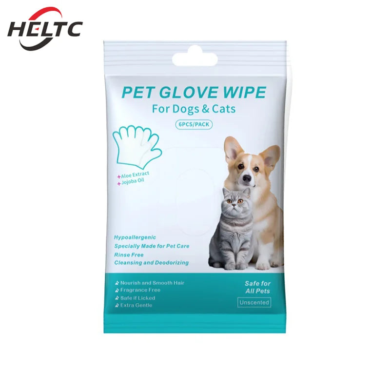 Luva Umedecida Banho Fácil para Pets