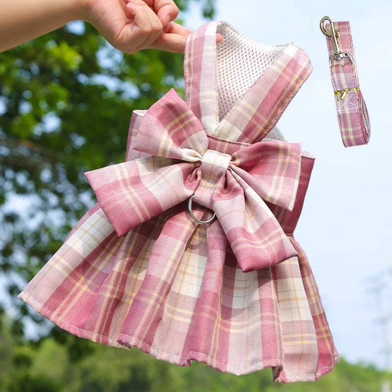 Peitoral Vestido com Saia para Cães e Gatos