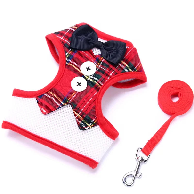 Peitoral com Gravata Elegante para Pets