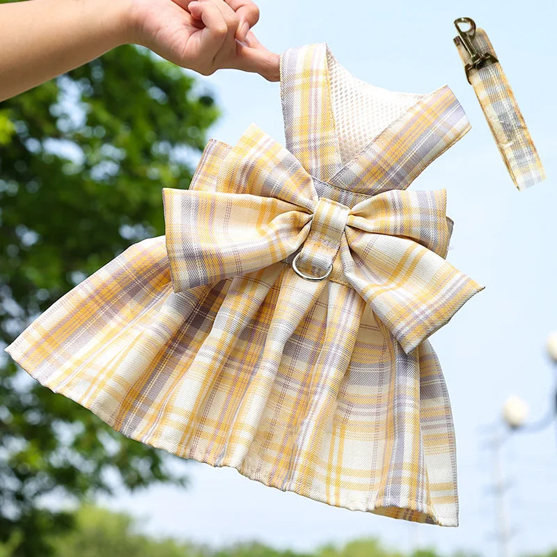 Peitoral Vestido com Saia para Cães e Gatos
