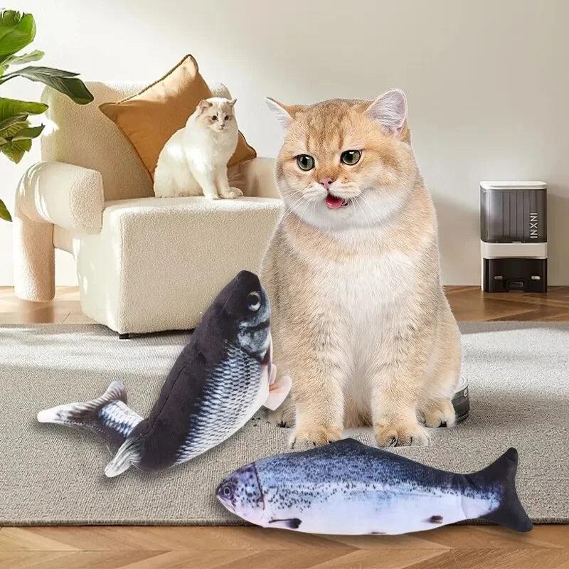 Peixe Elétrico Interativo para Gatos e Cães