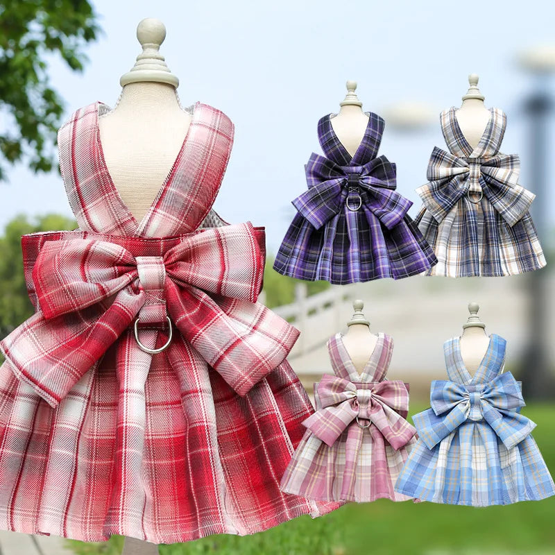 Peitoral Vestido com Saia para Cães e Gatos