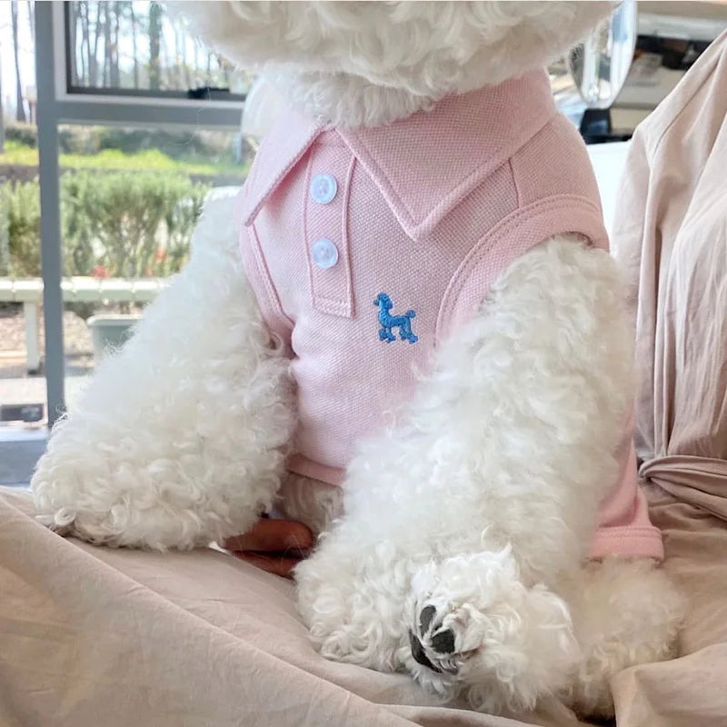 Camisa Polo de Verão para Cães e Gatos
