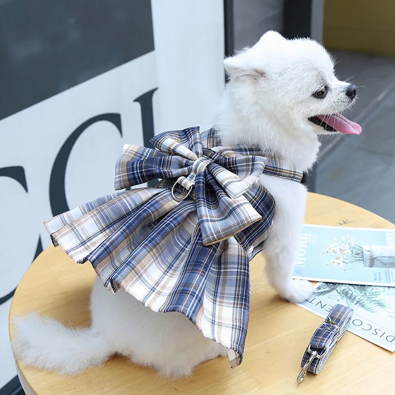 Peitoral Vestido com Saia para Cães e Gatos