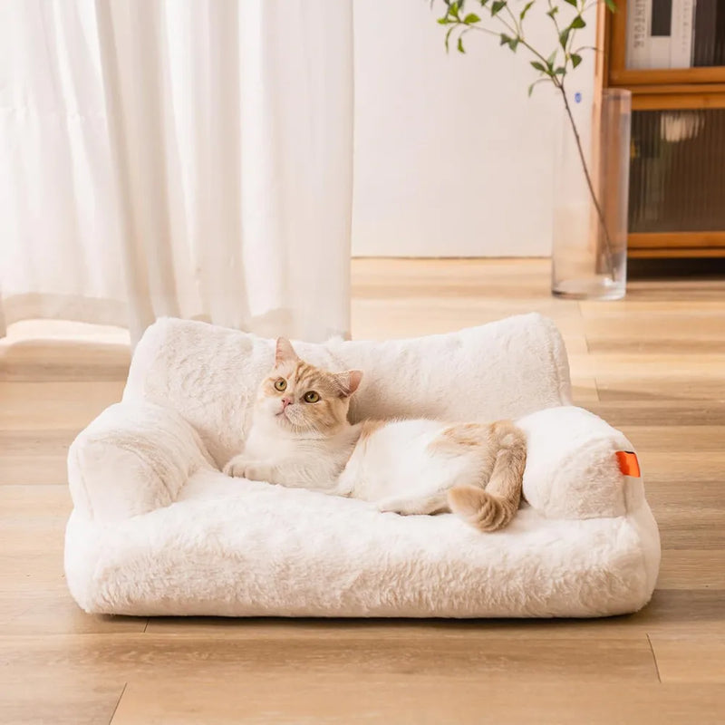Cama Pet Sofá Luxo Lavável para Cães e Gatos