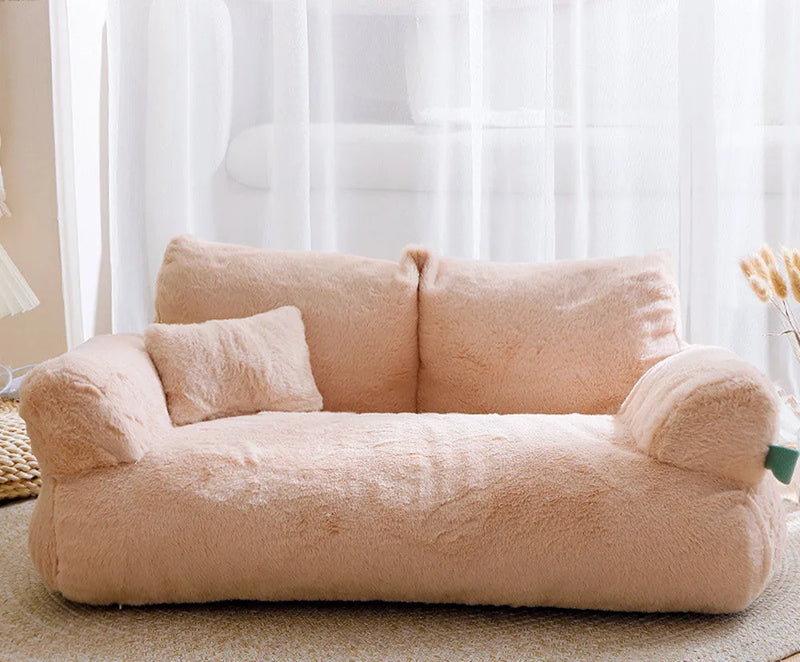 Cama Pet Sofá Luxo Lavável para Cães e Gatos
