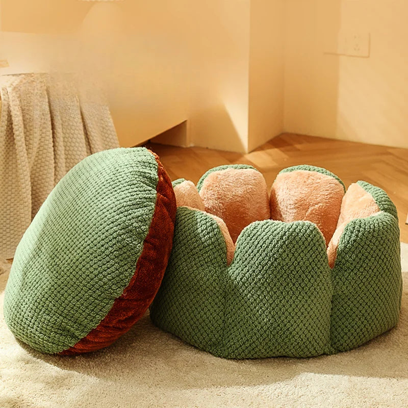 Cama de Luxo Quentinha & Confortável para Pets