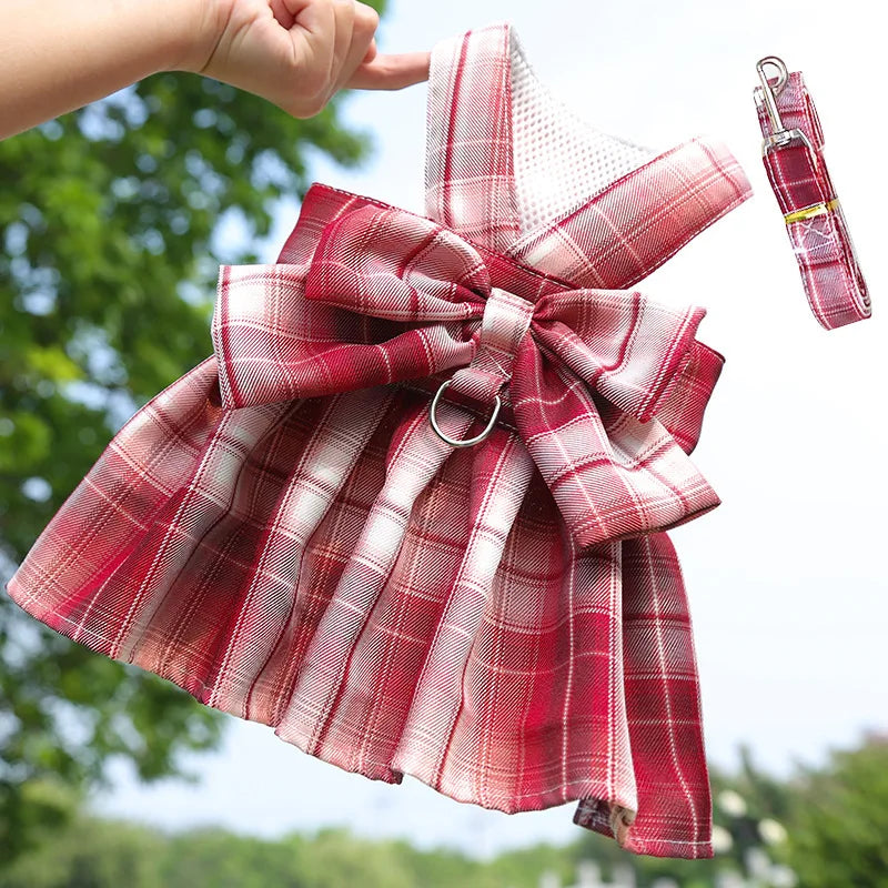 Peitoral Vestido com Saia para Cães e Gatos