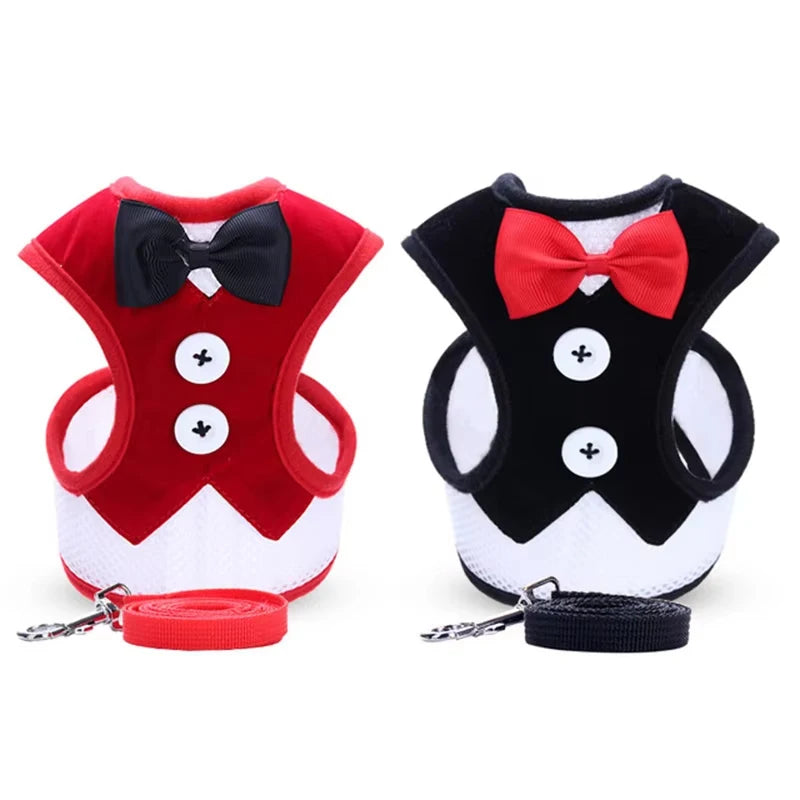 Peitoral com Gravata Elegante para Pets