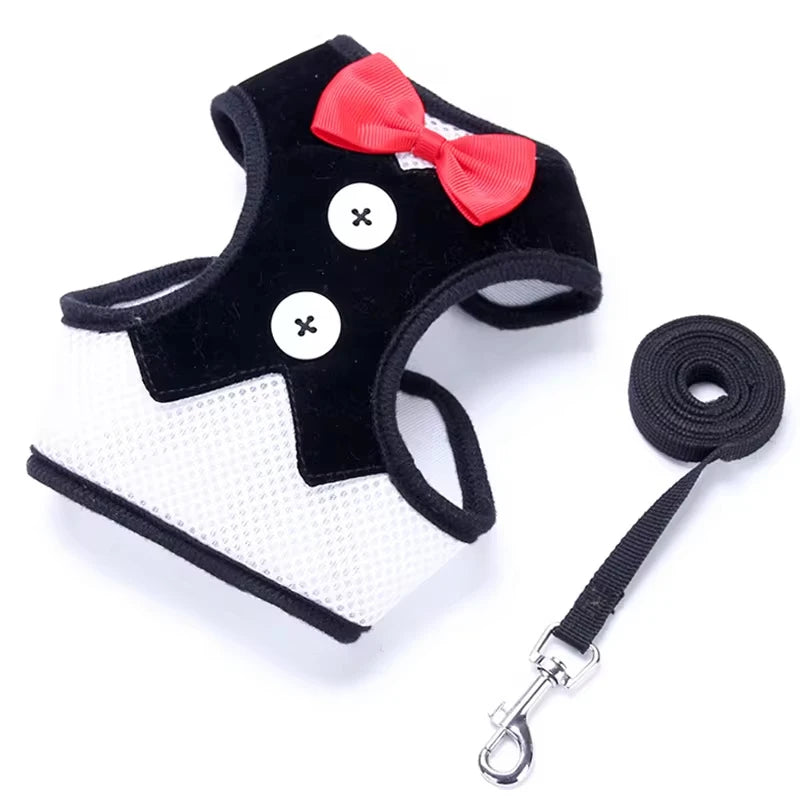 Peitoral com Gravata Elegante para Pets