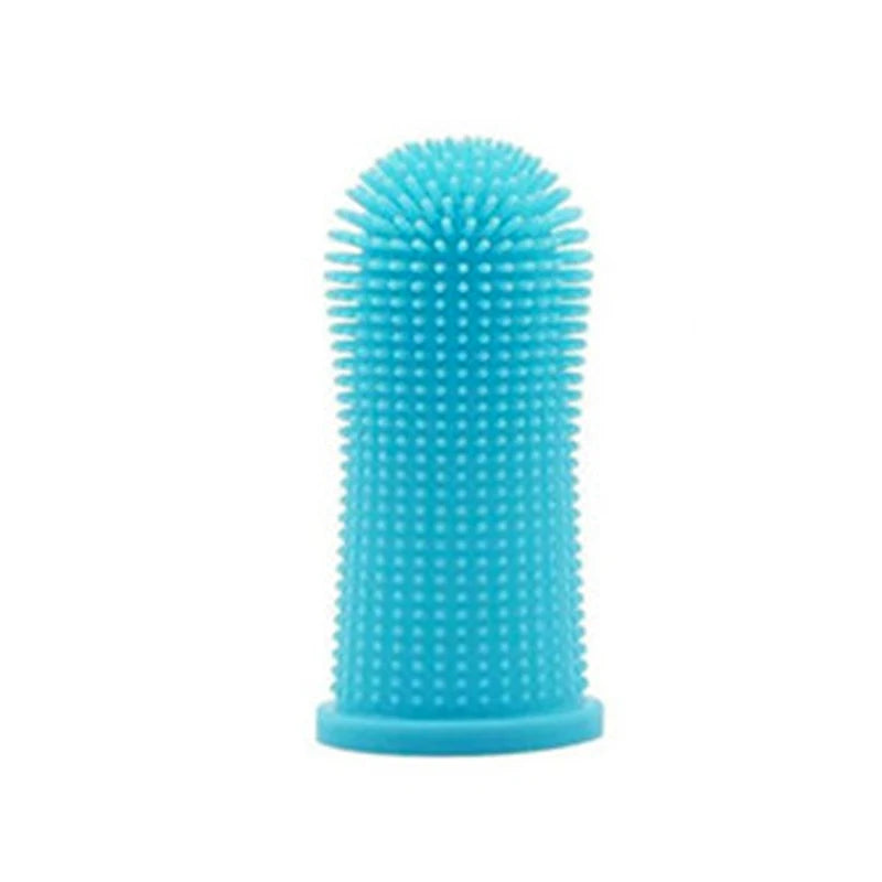 Escova Dental Suave em Silicone para Pets