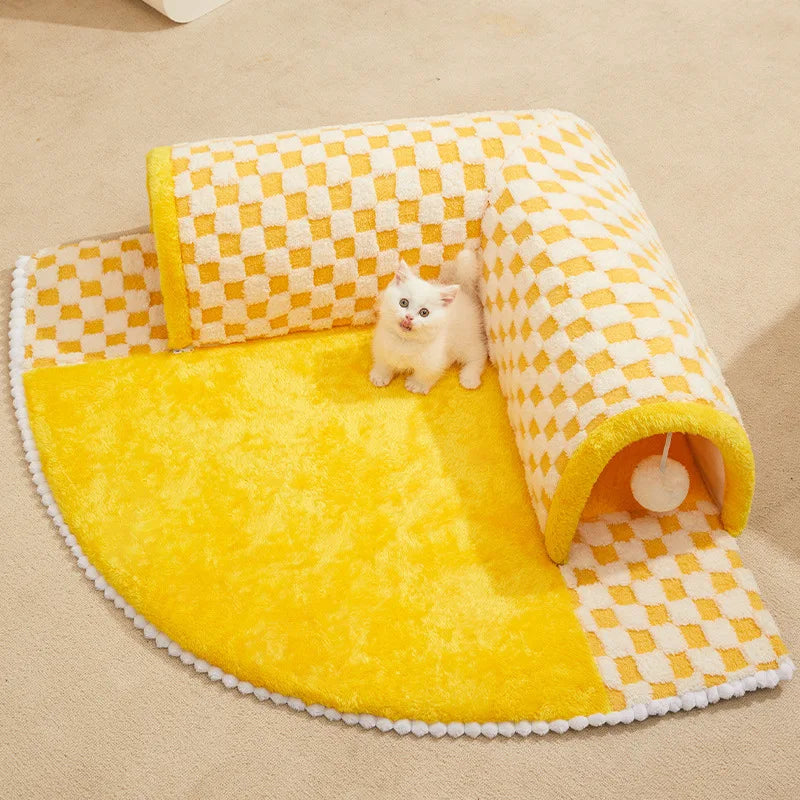 Casa Tapete Tunel Premium para Gatos