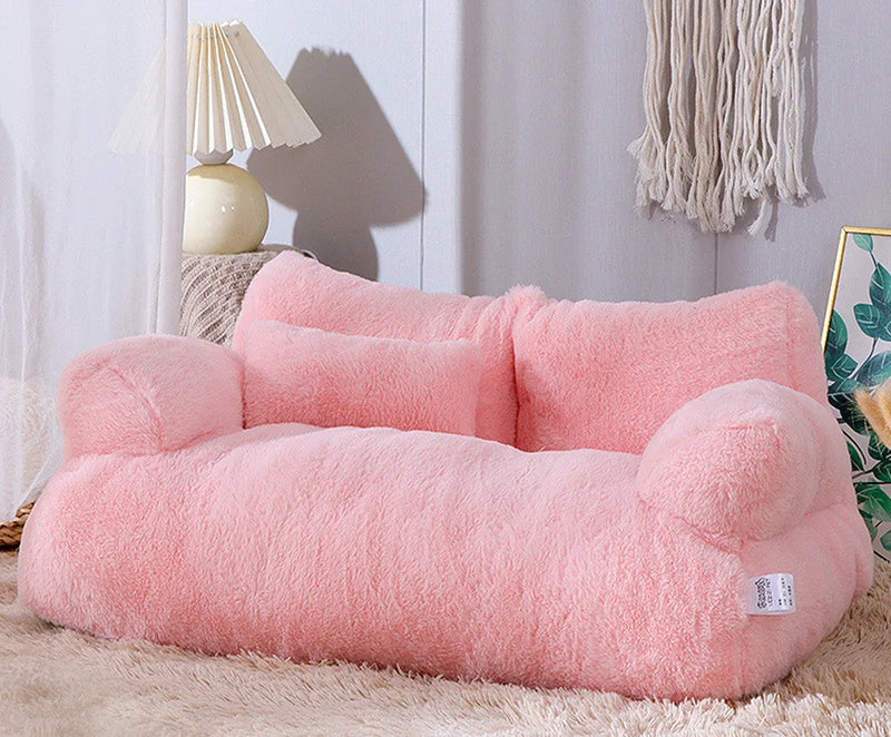 Cama Pet Sofá Luxo Lavável para Cães e Gatos