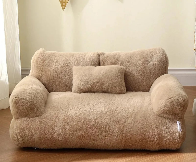 Cama Pet Sofá Luxo Lavável para Cães e Gatos
