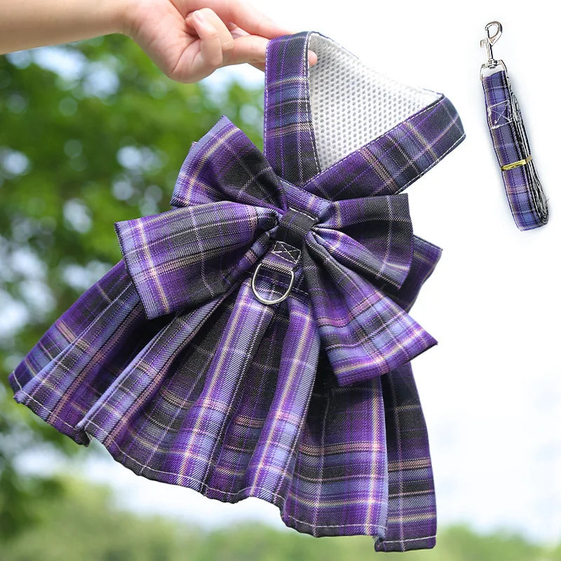 Peitoral Vestido com Saia para Cães e Gatos