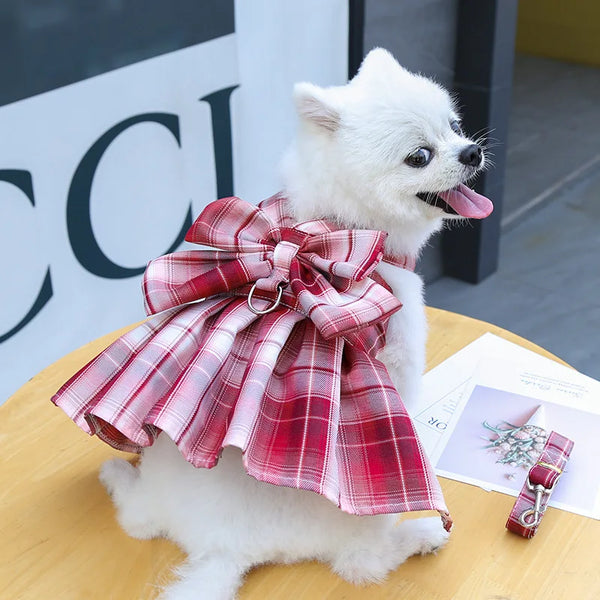 Peitoral Vestido com Saia para Cães e Gatos
